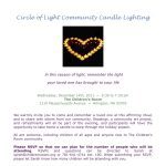 flyer for 12.14.11 candle lighting TCR Circle of Light Community Candle Lighting